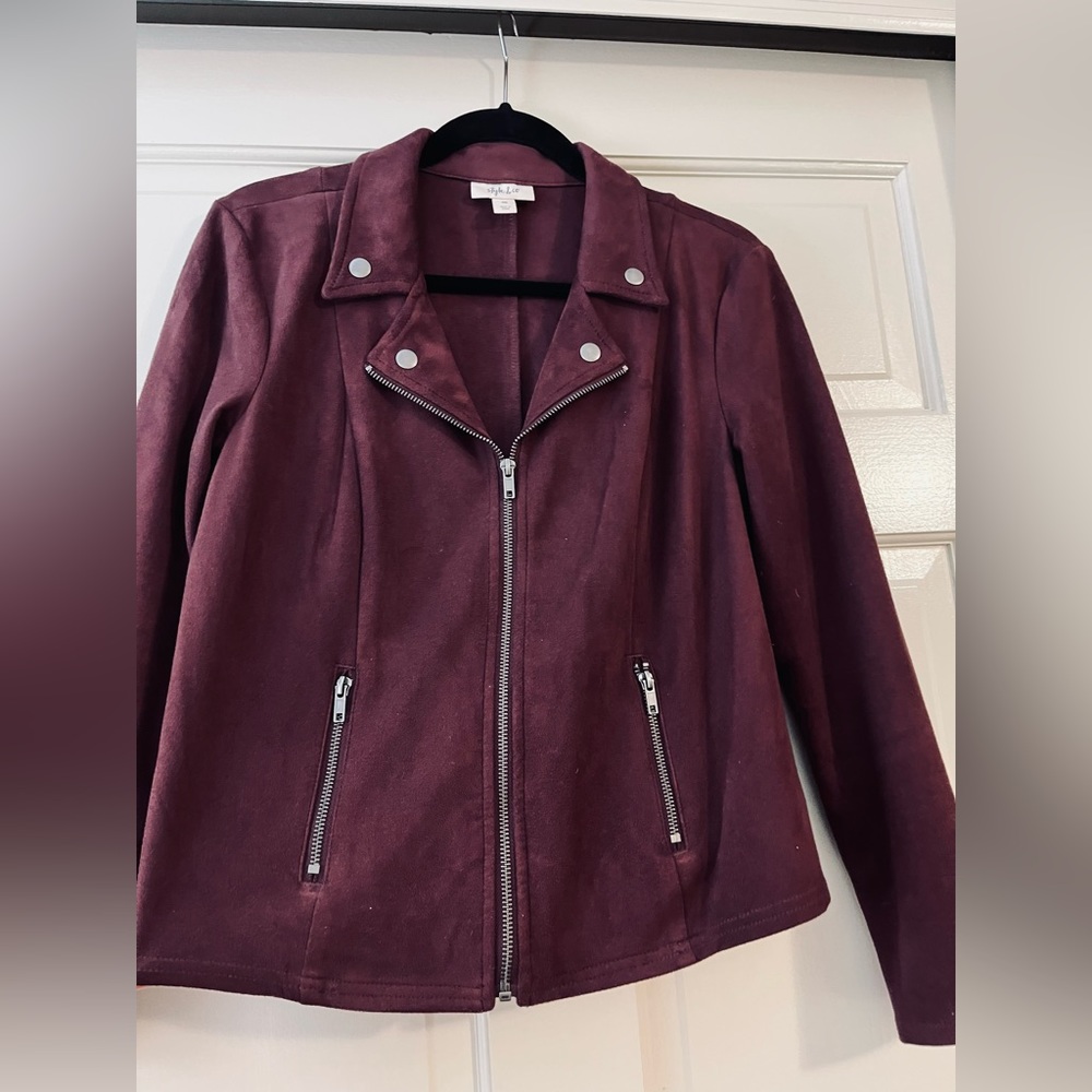 Plum velour jacket